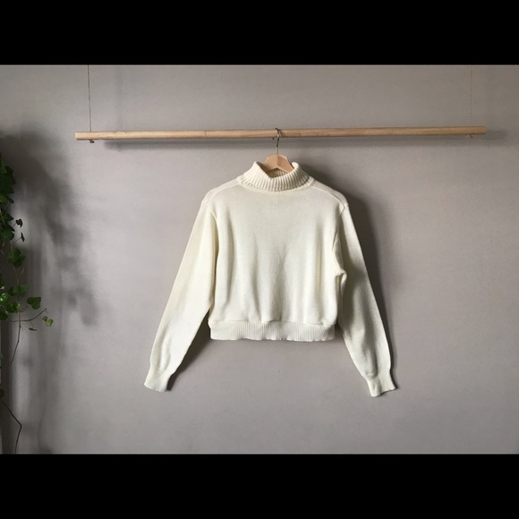 Vintage Reworked Cropped Turtleneck Sweater - Picture 2 of 10